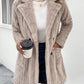 Double-sided Plush Lapel Cardigan Casual Top Coat