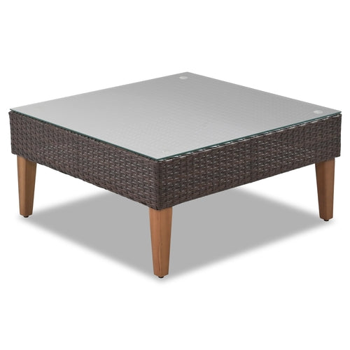 4-pieces Outdoor Wicker Sofa Set, Patio Furniture with Colorful CustomizedMom605.com