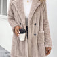 Double-sided Plush Lapel Cardigan Casual Top Coat