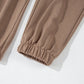 Light French Beige Drop Shoulder Pullover and Jogger Pants Set