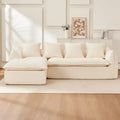 LuneluX_Home – Oversized 3-Seater L-Shape Sofa with Chaise CustomizedMom605.com