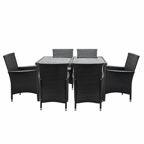 Gardeon Outdoor Furniture 7pcs Dining Set CustomizedMom605.com