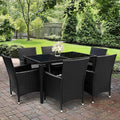 Gardeon Outdoor Furniture 7pcs Dining Set CustomizedMom605.com