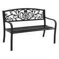 Gardeon Outdoor Garden Bench Seat Steel Outdoor Furniture 3 Seater CustomizedMom605.com