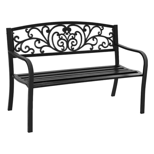 Gardeon Outdoor Garden Bench Seat Steel Outdoor Furniture 3 Seater CustomizedMom605.com