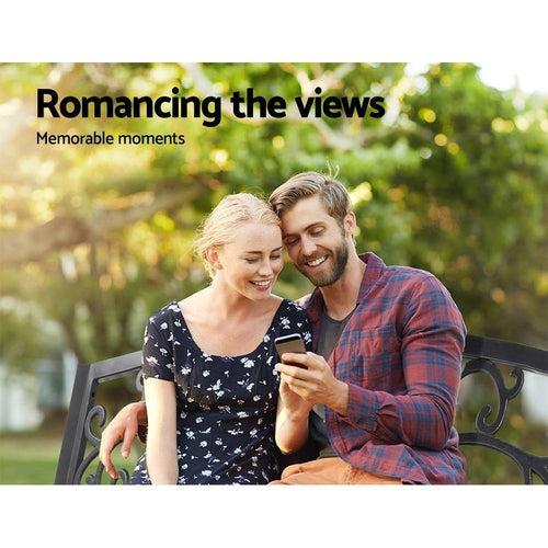 Gardeon Outdoor Garden Bench Seat Steel Outdoor Furniture 3 Seater CustomizedMom605.com