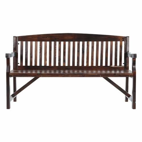 Gardeon Wooden Garden Bench Chair Natural Outdoor Furniture Décor CustomizedMom605.com