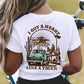 Women T-shirts I Got A Heart Like A Truck Front and Back Shirt Cowboy