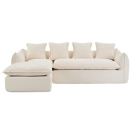 LuneluX_Home – Oversized 3-Seater L-Shape Sofa with Chaise CustomizedMom605.com