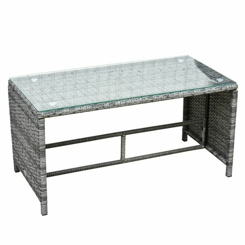 Outsunny 4Pcs Rattan Sofa Set Patio Wicker Furniture Garden Lawn Chair CustomizedMom605.com