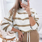 Light French Beige Drop Shoulder Pullover and Jogger Pants Set