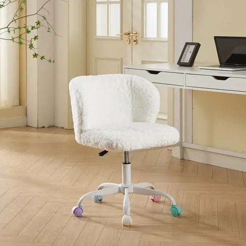 A&A Furniture Office Chair,Artificial rabbit hair Home Office Chair CustomizedMom605.com